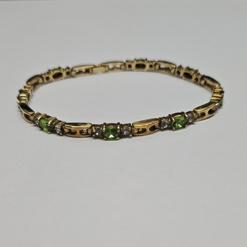 Goldtone Tennis Bracelet
